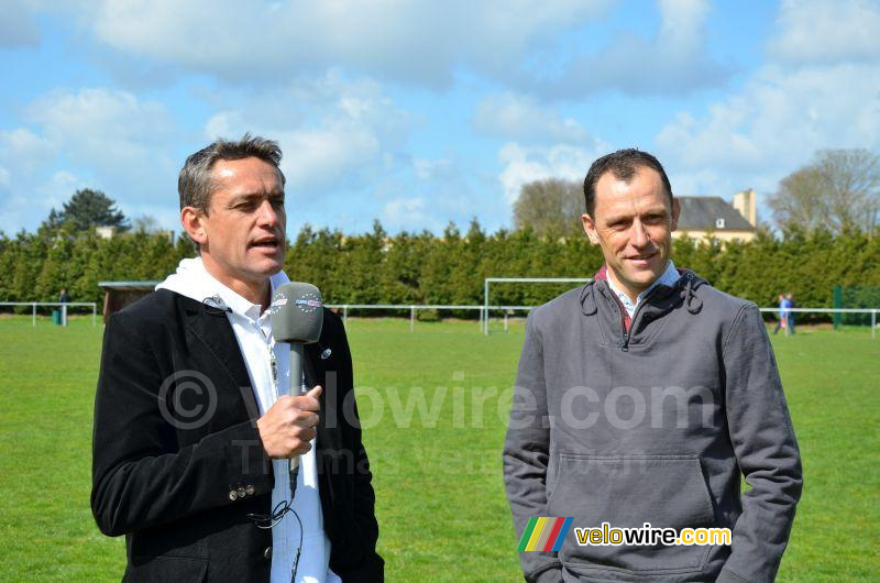 Jacky Durand met Frédéric Guesdon in Lannilis