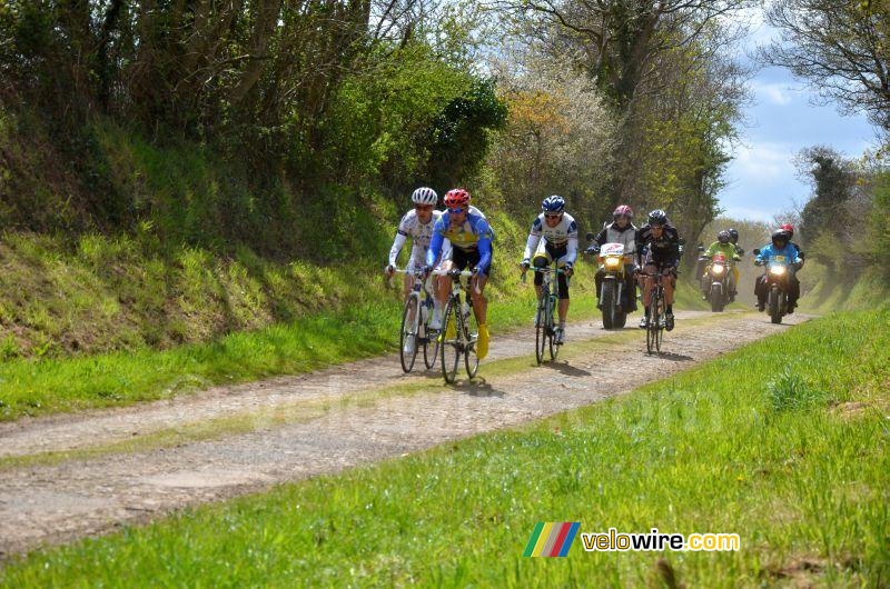 De kopgroep in de tweede ribin