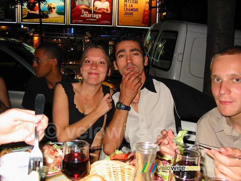 Rachid, Virginie, Fabian en een Poolse jongen