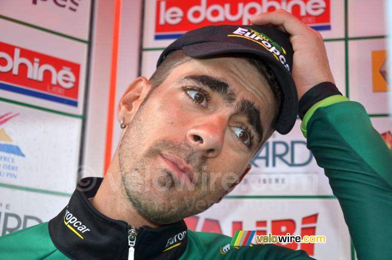 Jérôme Cousin (Team Europcar) na de finish