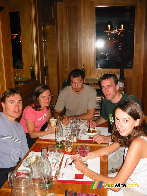 In het restaurant Carré de Saône