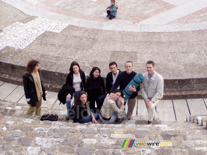 Marie-Laure, Marie, Anne-Cécile, Barbara, Marie-Laure, Bernard, Florent en Stefan