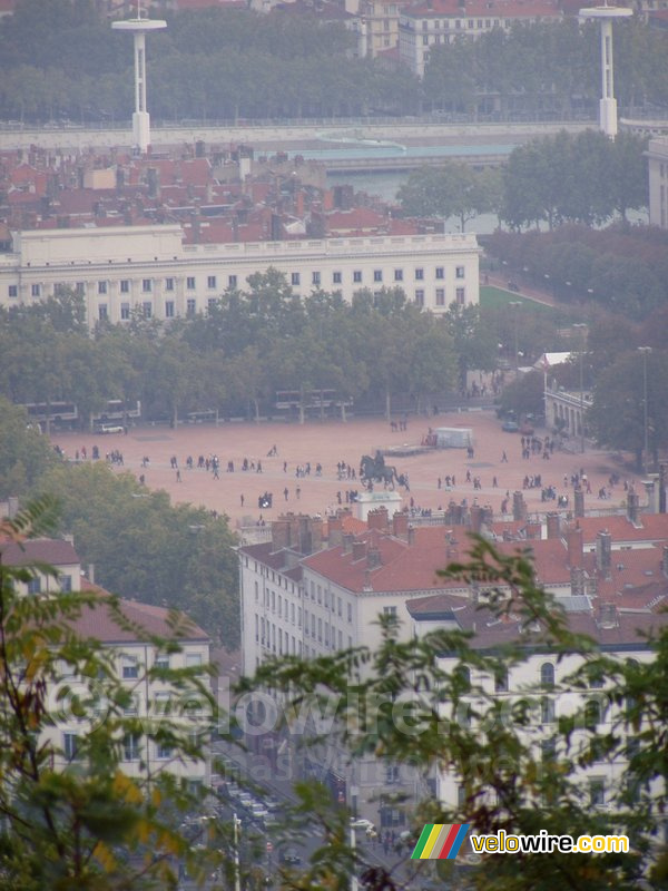 Lyon gezien vanaf de berg van Fourvière