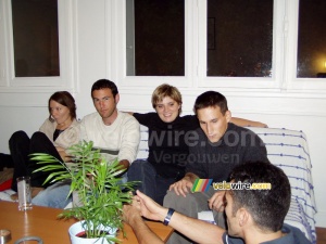 Preparation of the movie for Cédric: Virginie, Bernard, Virgine, Sébastien & Fabian (430x)