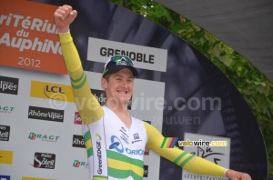 Luke Durbridge (Orica-GreenEDGE) fête sa victoire (330x)