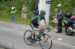 Giovanni Bernaudeau (Europcar) takes the points at the Côte de Chambaran (743x)