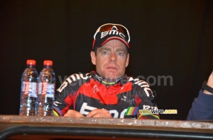 Cadel Evans (BMC Racing Team) at the press conference (574x)