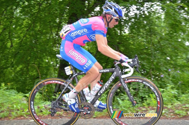 Daniele Pietropolli (Lampre-ISD) op de Grand Colombier (2)