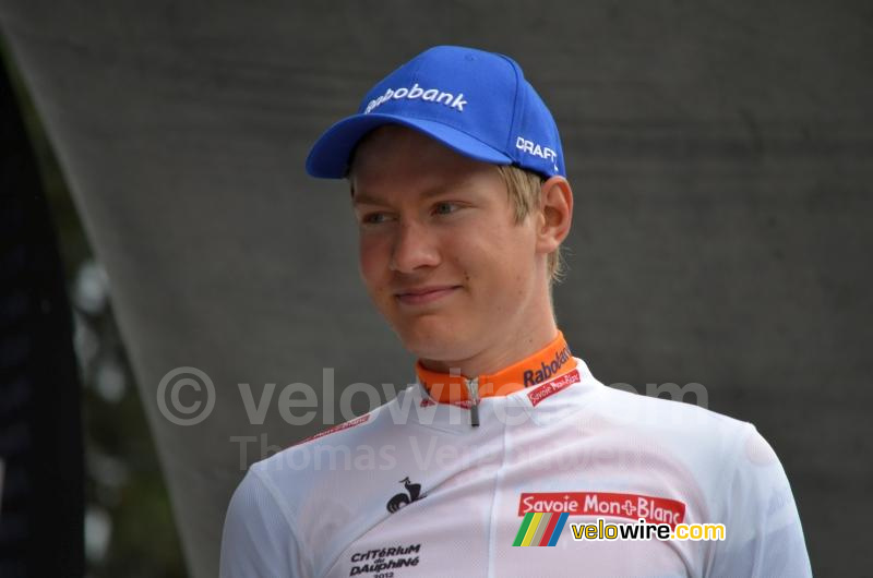 Wilco Kelderman (Rabobank) in het wit