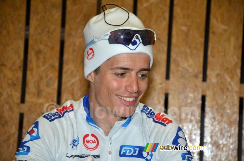 Arthur Vichot (FDJ-BigMat) op de persconferentie