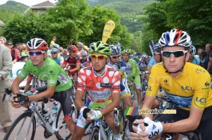 Tony Gallopin, Cayetano José Sarmiento & Bradley Wiggins au départ (715x)