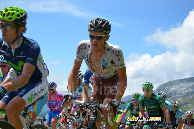 Maxime Bouet (AG2R La Mondiale) op de Col de la Colombière