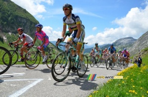 Lieuwe Westra (Vacansoleil-DCM) sur le Col de la Colombière (617x)