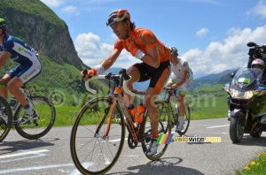 Alan Perez (Euskaltel-Euskadi) sur le Col de la Colombière (406x)