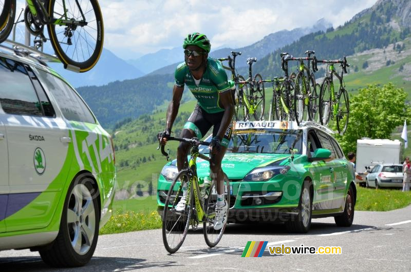 Kévin Reza (Europcar) op de Col de la Colombière