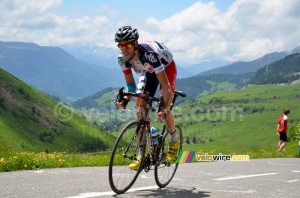 Kenny De Haes (Lotto-Belisol) sur le Col de la Colombière (545x)