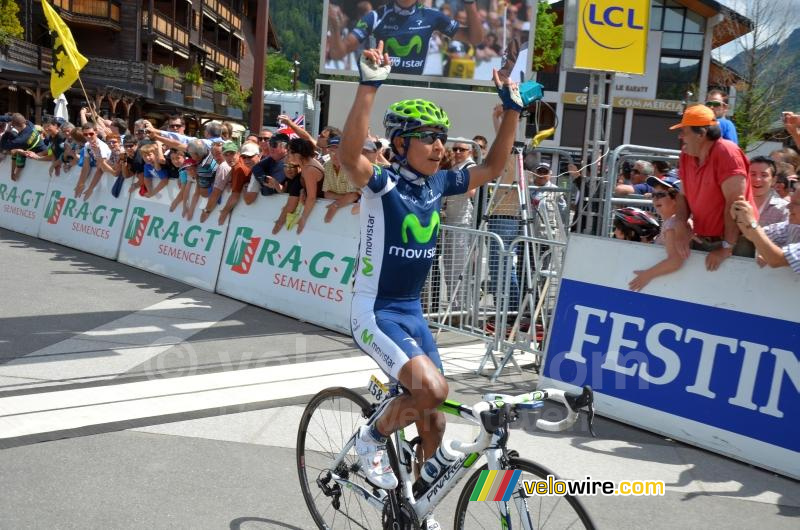 Nairo Quintana (Movistar Team) wint de etappe (3)