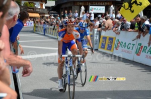 Luis Léon Sanchez (Rabobank) at the finish (563x)