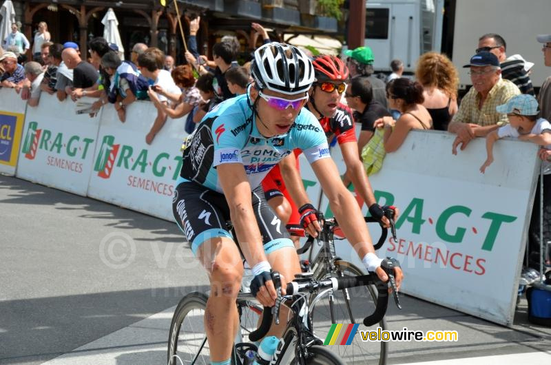 Tony Martin (Omega Pharma-QuickStep) aan de finish