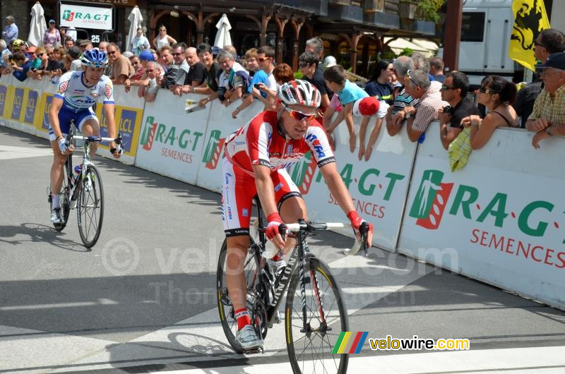 Yury Trofimov (Katusha Team) aan de finish