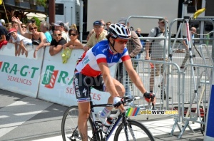 Sylvain Chavanel (Omega Pharma-QuickStep) at the finish (698x)