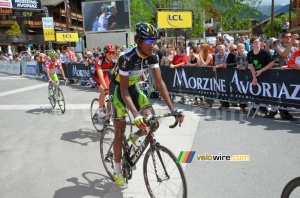 Daniel Teklehaimanot (Orica-GreenEDGE) at the finish (412x)