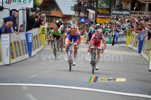 Luis Léon Sanchez (Rabobank) seems to win the stage (617x)