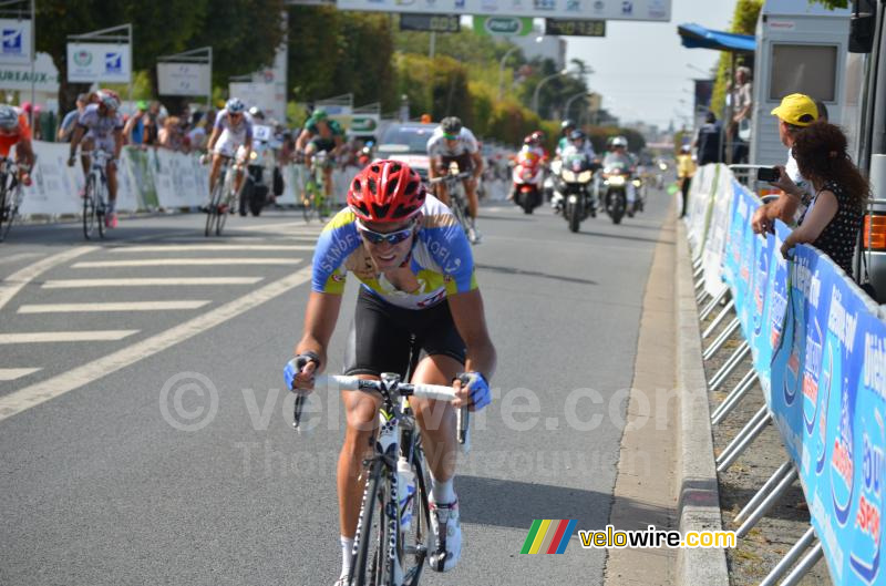 De kopgroep op 3 ronden van de finish
