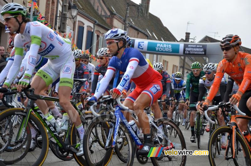 Nacer Bouhanni (FDJ-BigMat) aan de start