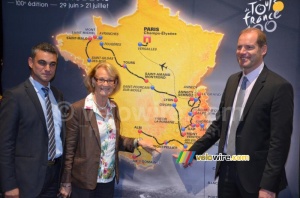 Montpellier sur la carte du Tour de France 2013 (557x)