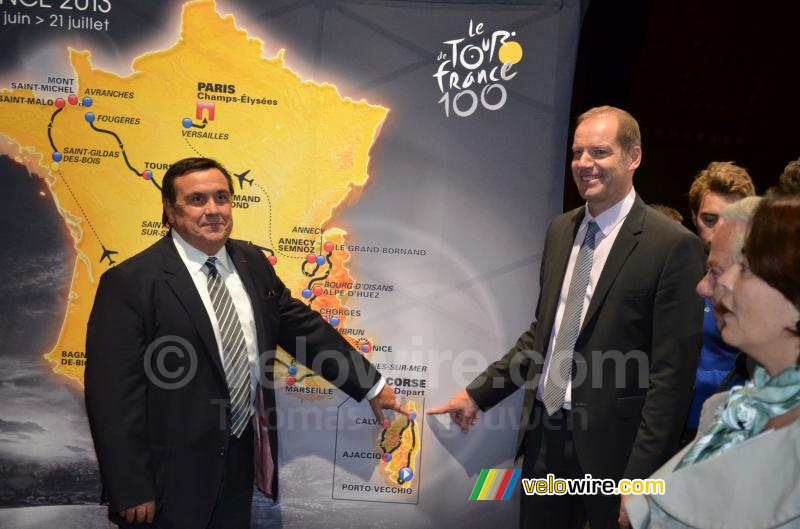 Bastia op de kaart van de Tour de France 2013