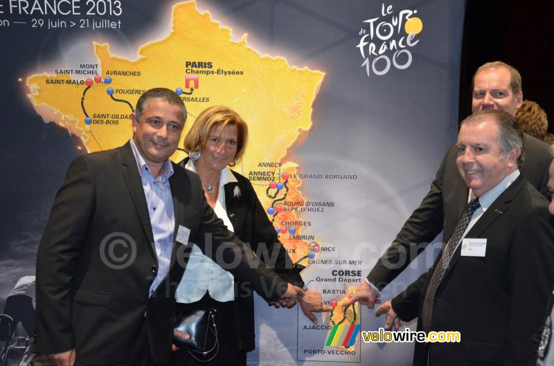 Calvi op de kaart van de Tour de France 2013