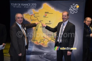 Tours sur la carte du Tour de France 2013 (675x)