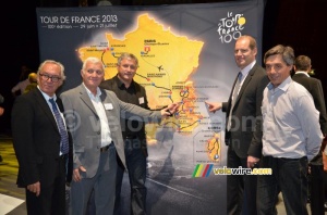 Bourg d'Oisans sur la carte du Tour de France 2013 (611x)