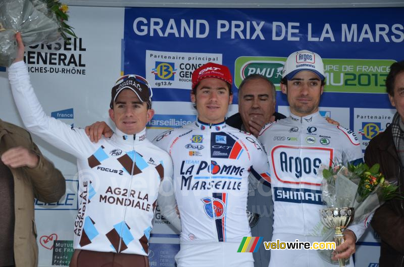 Het podium van de Grand Prix La Marseillaise 2013