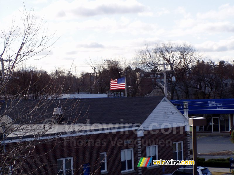 Het uitzicht vanuit mijn hotelkamer