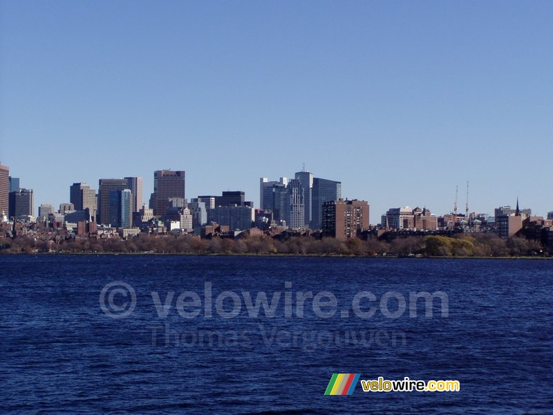 De skyline van Boston