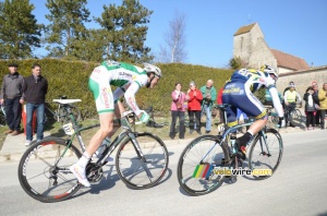 Bert-Jan Lindeman (Vacansoleil-DCM) & Yannick Talabardon (Sojasun) - Côte de Buthier (767x)