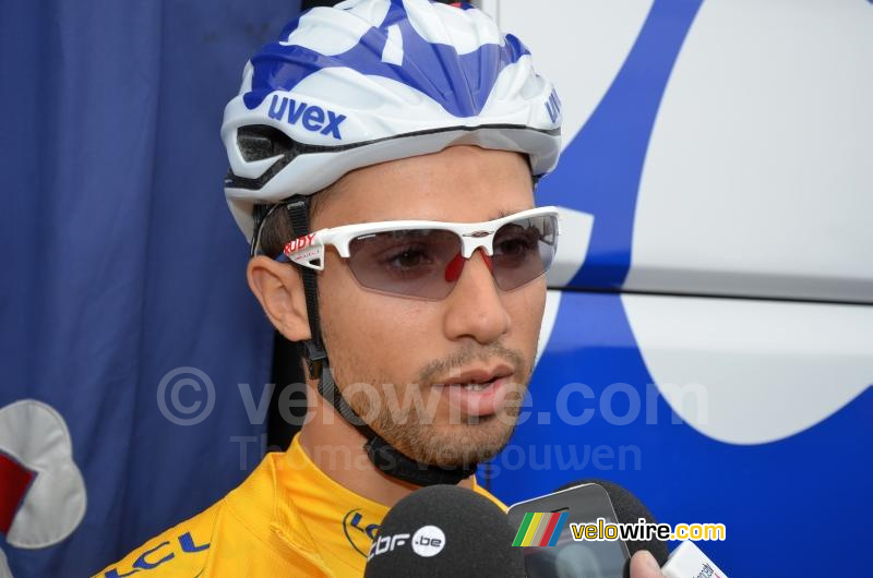 Nacer Bouhanni (FDJ) in interview voor de start