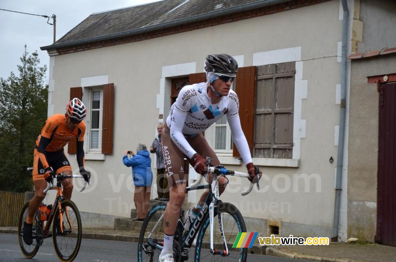 Maxime Bouet (AG2R La Mondiale) in de kopgroep (2)