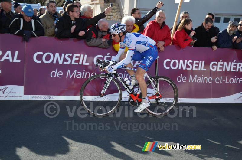 Pierrick Fédrigo (FDJ) in de achtervolging