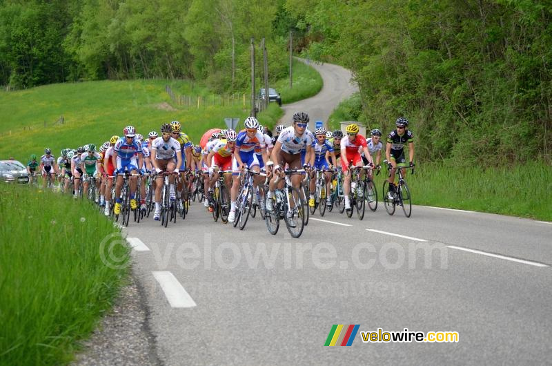 Het peloton bij km 0