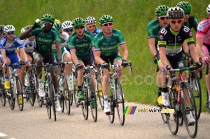 Thomas Voeckler (Europcar) à l'avant du peloton (290x)