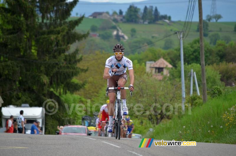 Adrien Legros (Chambéry CF) op de Côte de Demptézieu