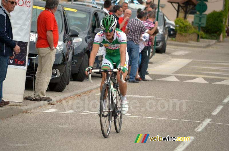 Alexis Vuillermoz (Sojasun) op de Côte de Maubec