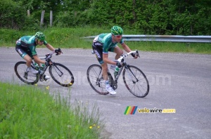 Thomas Voeckler (Europcar) dans un virage (292x)