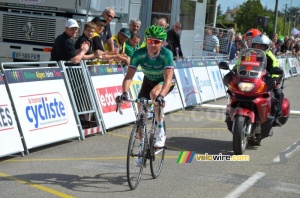 Thomas Voeckler (Europcar) à l'arrivée (554x)