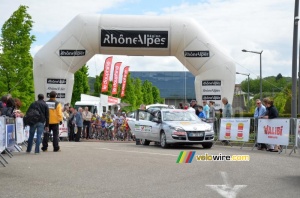 The stage's start place in Saint-Maurice l'Exil (426x)