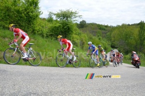 Florent Barle & Julien Fouchard (Cofidis), Alban Comparat (Vulco) & Mark Dzamastagic (Sava) (333x)