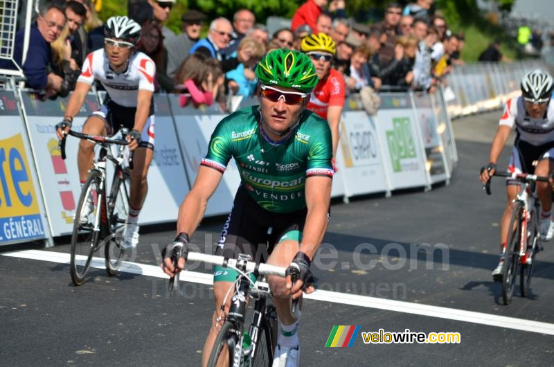 Thomas Voeckler (Europcar) aan de finish